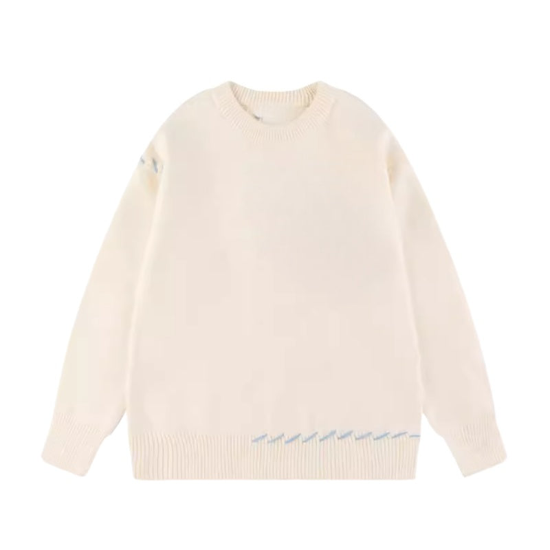 Classic Style Apricot-Colored Sweater